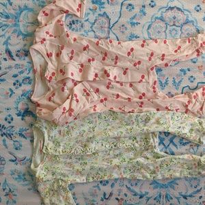 Lot of 2 Magnetic Me 3-6M footie sleeper onesies